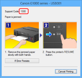 obrázek: Obrazovka chybové zprávy